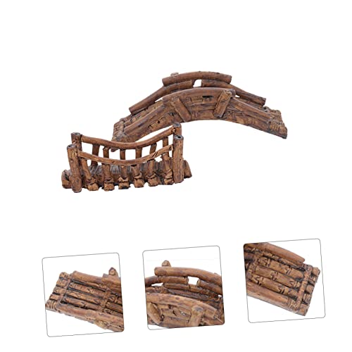 Milisten 2pcs Fish Tank Bridge Decor Aquatic Ornament for Aquarium Landscaping Durable and Easy to Care for Fish and Reptile Habitats Creates Vibrant Underwater Environments