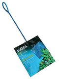 Marina 6-Inch Blue Fine Nylon Net with 12-Inch Handle, Aquarium Maintenance Tool, Blue, 11276 - size: Large - 6"