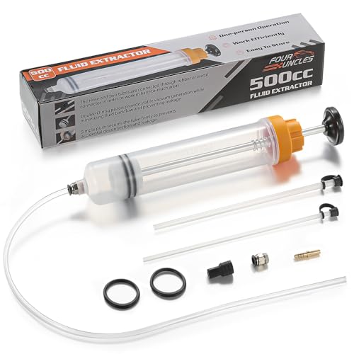 FOUR UNCLES Fluid Extractor & Filling Pump for Easy Oil Change - size: 500cc(70cm hose)