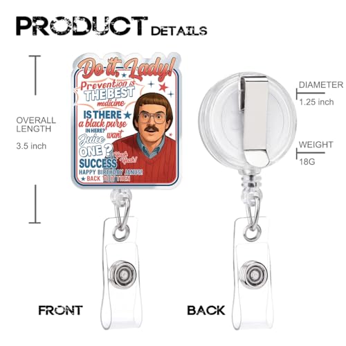 Funny Badge Reel Holder Fun Medical Assistant ID Retractable with Clip for Nursing CNA LPN RN Medical Assistant Nurse Students Accessories - color: Chit Quotes 02