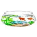 Transparent Aquarium Tank 0.74 Gallon Desktop Betta Fish Bowl for Home Office Decor Clear Acrylic Shallow Fish Tank for Plants and Aquatic Pets