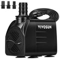 VIVOSUN 660GPH Submersible Water Pump, 2500L/H 35W aquarium pump, Ultra Quiet Fountain Pump with 8.2ft/2.5m High Lift for Fish Tank, Pond, Aquarium, Statuary, Hydroponics - size: 660GPH