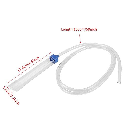Aquarium Manual Water Changer Air Pump Siphon Fish Gravel Tube Fish Cleaning Tool