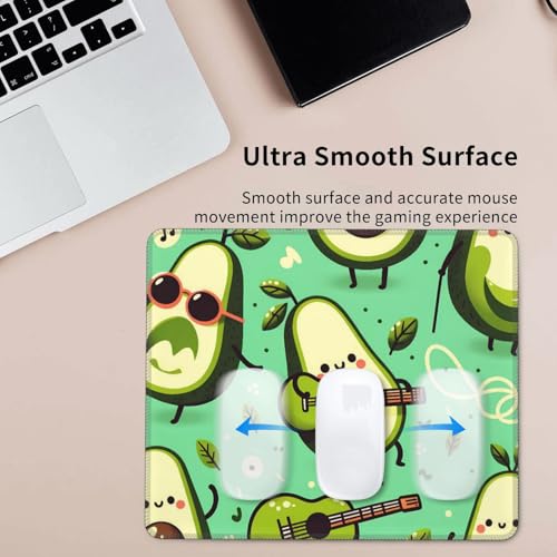 Cute Funny Avocado Fruit Fashion Mouse Pad,Pad Mousepads with Non-Slip Rubber Base for Laptop Desktop Computer, 10 X 12 Inch - color: Cute Funny Avocado Fruit, size: 10L x 12W inches