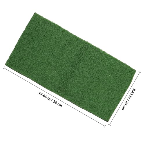 BESPORTBLE Turtle Basking Platform Artificial Grass Anti-Slip Turf Mat 19.6x9.8in for Aquarium Reptile Terrarium Amphibian Habitat