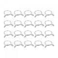 uxcell Fuel Line Hose Clips, 20pcs 21mm ID Fit 22.5-23mm OD Hose 304 Stainless Steel Water Pipe Air Tubing Spring Hose Clamps for Motorcycle Scooter - size: 21mm