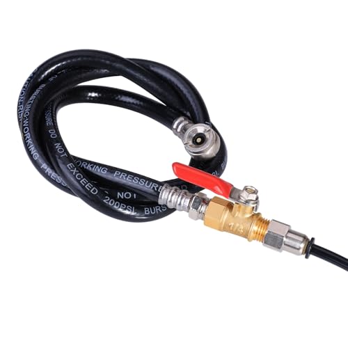 1/4 Inch Valve Npt Air Compressor Brass Heavy Duty Valve Male and Female Shut off Switch 1/4 NPT Thread Pipe Fitting (Male x Female 3PCS) - color: Male x Female 3PCS