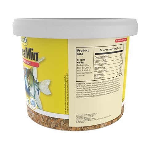 Tetra TetraMin Tropical Flakes 4.52 Pounds, Nutritionally Balanced Diet For Aquarium Fish - size: 4.52 Pound (Pack of 1)