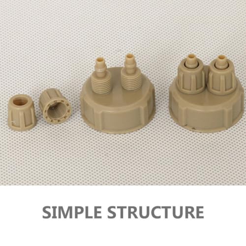 SUPVOX 4pcs DIY Reactor Bottle Cap, Aquarium Generator Carbon Dioxide Reactor Fish Tank DIY Quick Bottle Cap Air Diffuser Generator Part