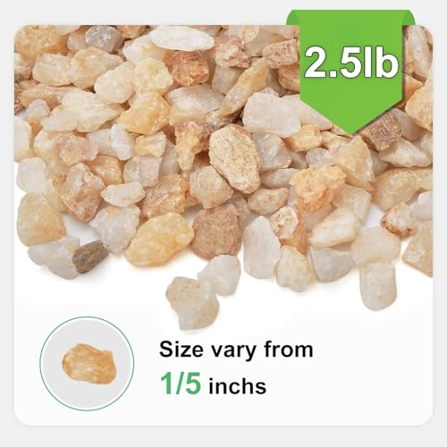 2.5 lbs Coarse Sand for Plants, 1/5 Inch Horticultural Sand for Succulents, Desert Silica Sand for Cactus, Vases, Aquariums, Terrarium, Fish Tank, Drainage Gravel for Potted Plants, Bamboo, Crafts - color: Gold Sand