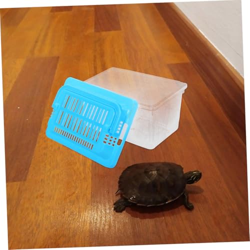 Small Aquarium Carrier Portable Fish Tank Turtle Habitat for Travel Lightweight Reptile Transport Box for Hamsters Outdoor Adventures