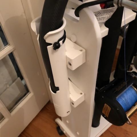 Rod-Runner Riveted Rod Holder | White | Gimbal Pin for Nets, Gaffs, and Offshore Fishing Rods