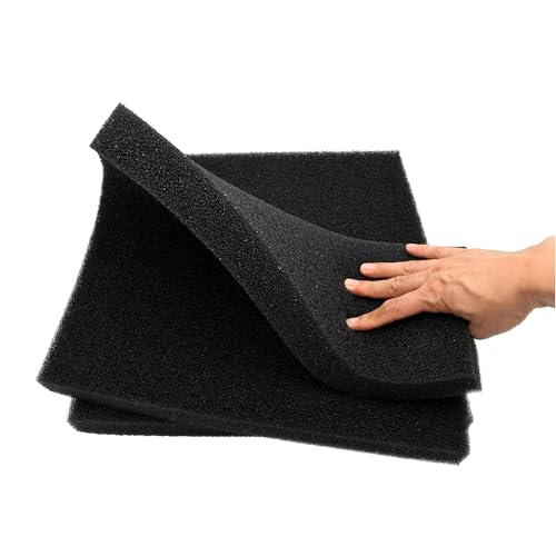 Aquarium Filter Bio Sponge Pad, Foam Sponges Filter Media, Cut fit it Filter Accessories for Fish Tanks and Ponds (18"x18"x1.6" (35PPI) 2 Pack) - size: 18"x18"x1.6" (35PPI) 2 PACK