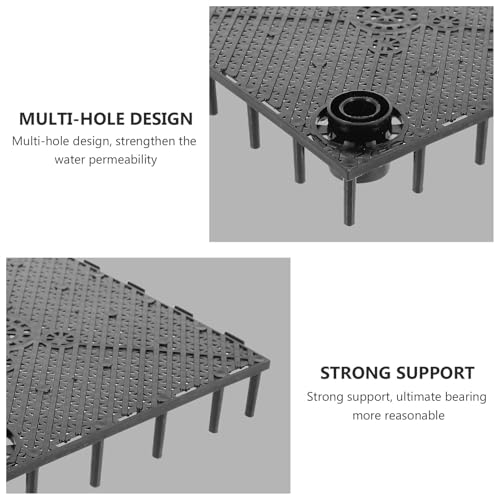 12pcs Aquarium Bottom Divider Filter Boards Black Isolation Plates for Fish Tank Partition Sand Separation Aquarium Filter Accessories