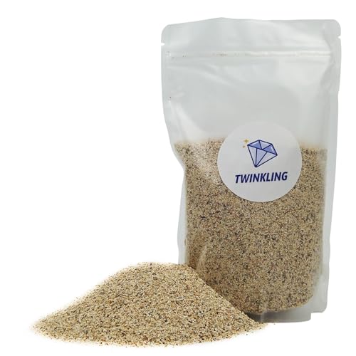 TWINKLING Silica Sand, Aquarium Sand, Horticultural Sand, Vermiculite, Coarse Sand for Plants, Fire Pit, Aquarium, Fish Tank, Resin Art, DIY Craft, Vase Filler, Home Decor, 410g/14.5oz (30-60 Mesh) - size: 30-60 Mesh