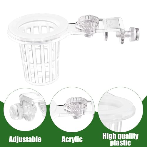 Sturdy Aquarium Plant Holder, Acrylic Adjustable Clear Aquarium Plant Holder Premium Aquarium Planter Cups for Aquarium Aquascape Cultivation Decoration - color: Fixed Type Single Cup