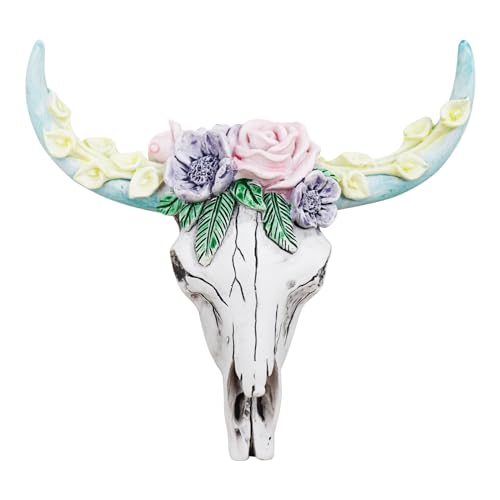Oooct Bearded Dragon Tank Decor Accessories, Resin Cattle Skull Reptiles Hideouts Decorations, Decor Statue for Fish Aquarium Cave Landscape - color: C, size: Small
