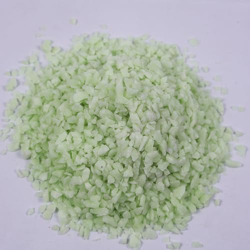 Glow in the Dark Gravel Stones,Aquarium Gravel,Aquarium Sand,Decorative Glow Gravel Rocks for Fairy Garden Fish Tank Succulents Pot Vase Filler Decor, 1 Pound (Yellow Green, 3-5mm) - color: Yellow Green, size: 3-5mm