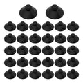 32PCS 20mm Dia Black Aquarium Suction Cup Clips, Soft Rubber Fish Tank Attachments for Pump Lines, Overhead Tube Organization and Aeration Setup - size: 32PCS 20mm