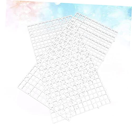Mikikit 6pcs Fish Tank Isolation Panels White Aquarium Divider Lattice Plates for Breeding Separation Easy to Install Suitable for Bottom Filtration and Compartmentalization
