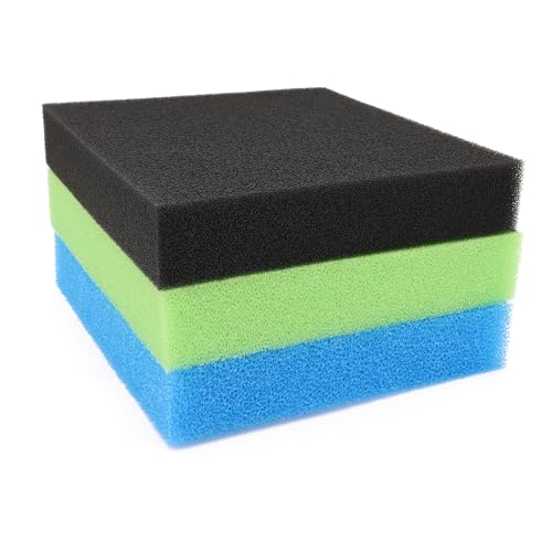 Aquarium Bio Sponge Pad Filter Media for Fish Tank,20/30/40PPI Open Cell Coarse Foam Block Foam Pre Filter Sponge (11" Lx 10.25" W x 2" H 20PPI) - size: 11" Lx 10.25"W x 2"H 20PPI