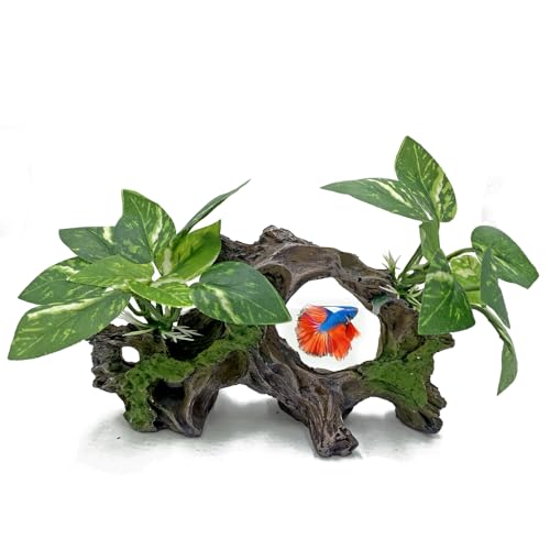 Fish Tank Decor Aquarium Betta Fish Tank Cave Decorations Aquarium Decoration Ornaments Accessories Betta Leaf pad Hammock