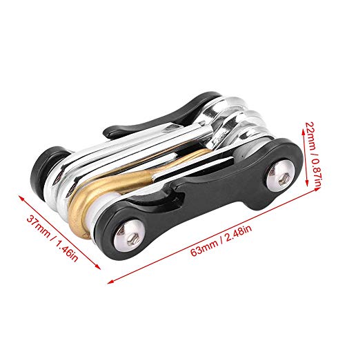 Scuba Multi-Tool,8 in 1 Save a Dive Kit,Mini Metal Diving Dive Tools Repair Set for Repairing Various Diving Equipment Jobs(2.48 * 1.46 * 0.87in)