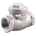 1-1/4 Inch Swing Check Valve - WOG 200 PSI Stainless Steel SS304 CF8M NPT - size: 1.25 Inch, style: Swing