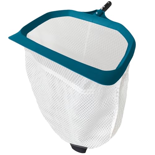Pool Skimmer Net - Upgrade Swimming Leaf Rake with Extra Wide Scoop Edge, Fine Mesh Nets for Pool Cleaning Leaves, Debris (Not Pole)