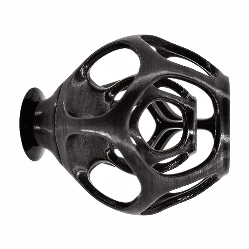 Maze Shrimp Hide | Shrimp Protector & Swim-Through Hideout – Aquarium Plant Holder & Fish Tank Decor with Suction Cup (Black, Regular) - color: Black, size: Regular