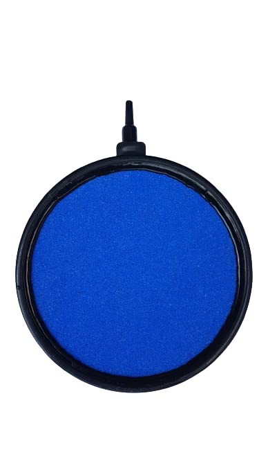 127mm / 5'' Diameter Plate Airstone Disc, Heavy Duty Aerating Air Stone Large, for Koi Fish Pond or Large Aquarium Aeration | Bubble Diffuser Used with Pond Pumps and Fish Tanks