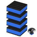 4 Pack Anti Vibration Pads for Washing Machine 2"x2"x7/8", Sound Isolation Vibrating Pad Ribbed Rubber Damping Mat EVA Center for Air Compressors, Conditioner, Treadmill, HVAC Washer Dryer - size: 2" - 4 Pack