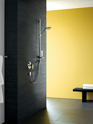 hansgrohe Unica Wallbar S, 24" Shower Slide Bar with Adjustable Handheld Shower Holder in Chrome, 28632000 - color: Chrome