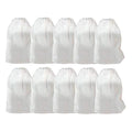 Suxgumoe Fish Tank Filter Bags, 10 Pcs Elasticated Cotton Aquarium Filter Bags for Water Changer Aquarium Battery Powered Gravel Cleaner