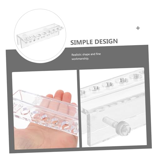 Mipcase Aquarium Tool Holder Wall-Mounted Storage Rack for Fish Tank Maintenance Organizes Scissors Tweezers Tongs Scrapers Lightweight Design for Aquascaping