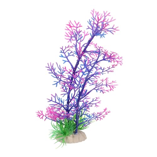 Aquarium Plants, Fish Tank Fake Coral, Artificial Aquarium Coral Ornament, Aquarium Decor Plastic Plant Small, Multi-Purpose Simulation Water Grass, Faux Aquariums Ornament