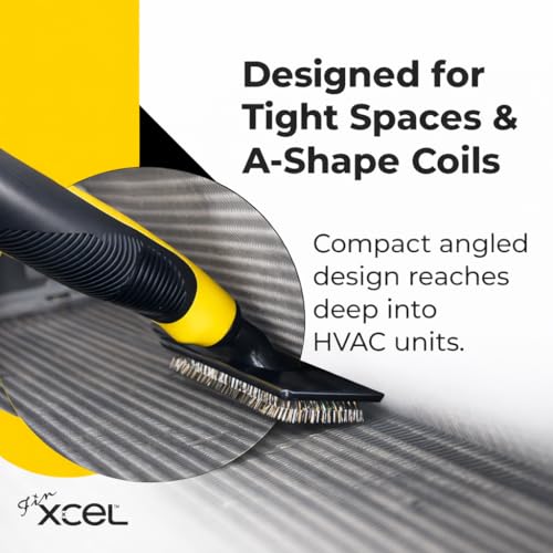 HVAC Coil Cleaner Brush for AC Evaporator & Condenser Coil Cleaning