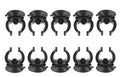 GANPUB 10PCS Black Suction Cup Fish Tank Aquarium Heater Rubber Clip Airline Tubing Glass Holder Pet Supplies Cost- Effective Fashion in Practical Aquarium Pumps and Filters(18-22MM)
