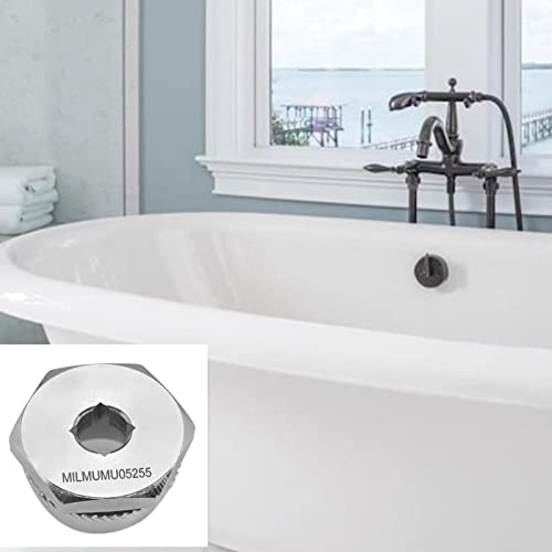 MILMUMU Compatible with Tub Drain Extractor-Removes One and a Half Inch Old or Stubborn Tub Drains （ 05255 1.5" ） - color: Chrome