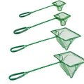 4 Pack Aquarium Fish Net Fine Quick Catch Mesh Nylon Fishing Catch Nets with Plastic Handle for Fish Tank Mesh Nets Scoop - Green - style: Classic