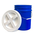 ePackageSupply 5 Gallon Bucket - Food Grade Bucket with Airtight Gamma Seal Screw-On Lid, BPA-Free, Heavy-Duty 90 Mil HDPE Plastic, Bulk Storage, Durable Container, Made in USA, Blue/White, 3 Packs - color: Blue/White, size: 3 Packs