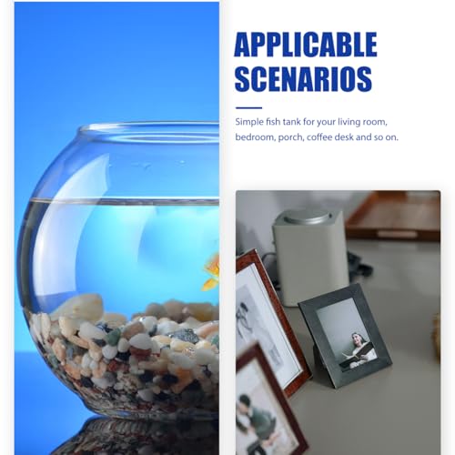 Mini Fish Tank with Light Color Changing Led Small Transparent Fish Breeding Box Desktop Aquarium for Home Decor 5.11X4.72X3.14 Inches - color: Black