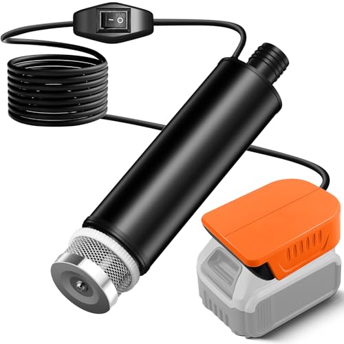 Portable Water Transfer Pump For Dewalt 20V Max Battery, 500GPH 100W 16Ft Cord for Pool, Water Beds, Garden Shower, Puddle,Camping, RV, Bilge,Fish Tank,Diesel Boat Truck (No Battery) - style: PUMP for Dewalt