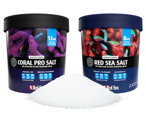 Red Sea Reef Salt Mix Large Bucket - Makes 175 Gallons Complete Marine Saltwater Aquarium Advanced Formula Optimal Coral Health & Stability