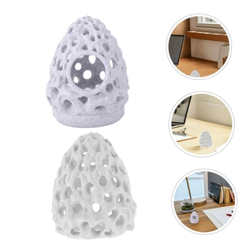 Toddmomy 2pcs Shrimp House Decoration Aquarium Multi-Hole Breeding Cave Fish Tank Hideout Shelter for Shrimp and Betta Fish Tank Accessories