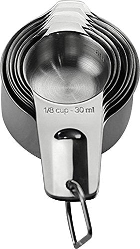 7 Piece Professional Grade Stainless Steel Measuring Cups Set By i Kito