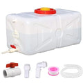 20 Gallon Portable Water Tank with Spigot&Hose, Water Storage Container for Camping, RV, Truck, Emergency Preparedness（Thickening） - color: 21 Gallon