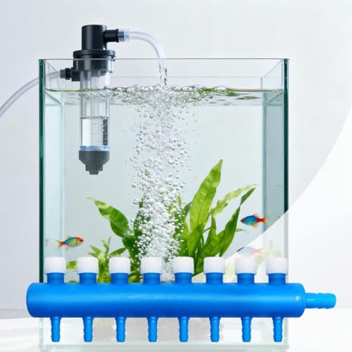 Aquarium Air Control Valve, Practical Air Pump Connector, Fish Tank Accessory, Multi-Port, 8 Way - size: 8 Way