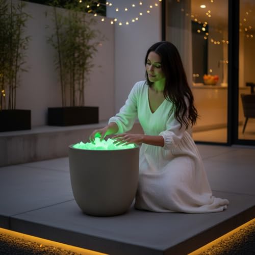 Shiny Stone Glow in The Dark Aquarium Neon Gravel Sand, Decorative Rocks for Fish Tank and Fairy Garden, Home Dec,305g/0.67lbs (15-22mm, Yellow Green) - color: Yellow Green, size: 15-22mm