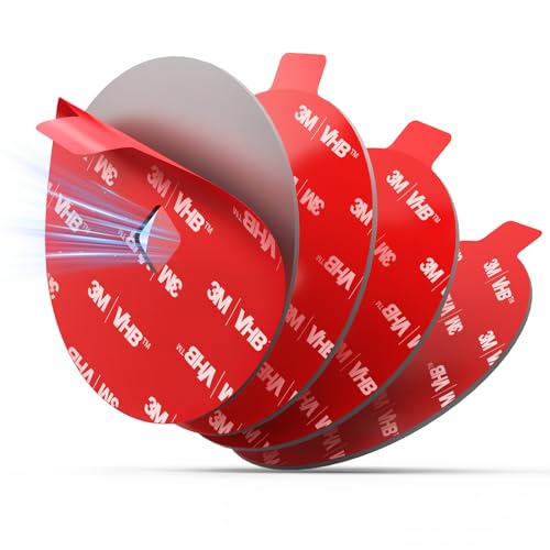 75mm Adhesive Pad Replacement for Suction Cup: 4Pcs 2.95'' Double Sided Sticky Tape for Dash Car Mount - High Bond Round Sticker Heat Resistant for Dashboard Windshield Window Cell Phone Holder